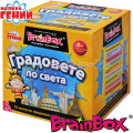 Brain Box Малки гении Образователна игра "Градовете по света"